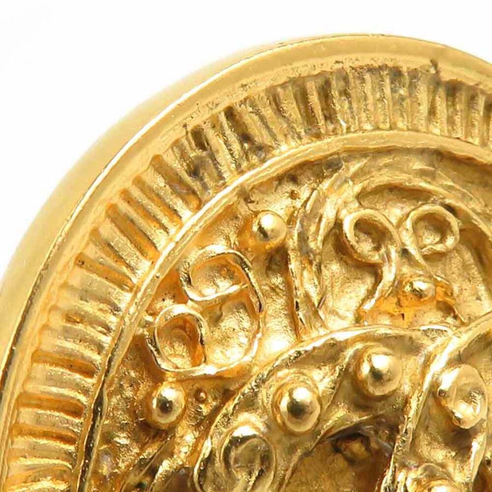 CHANEL Authentic Gold Logo Earrings - Picture 9 of 13